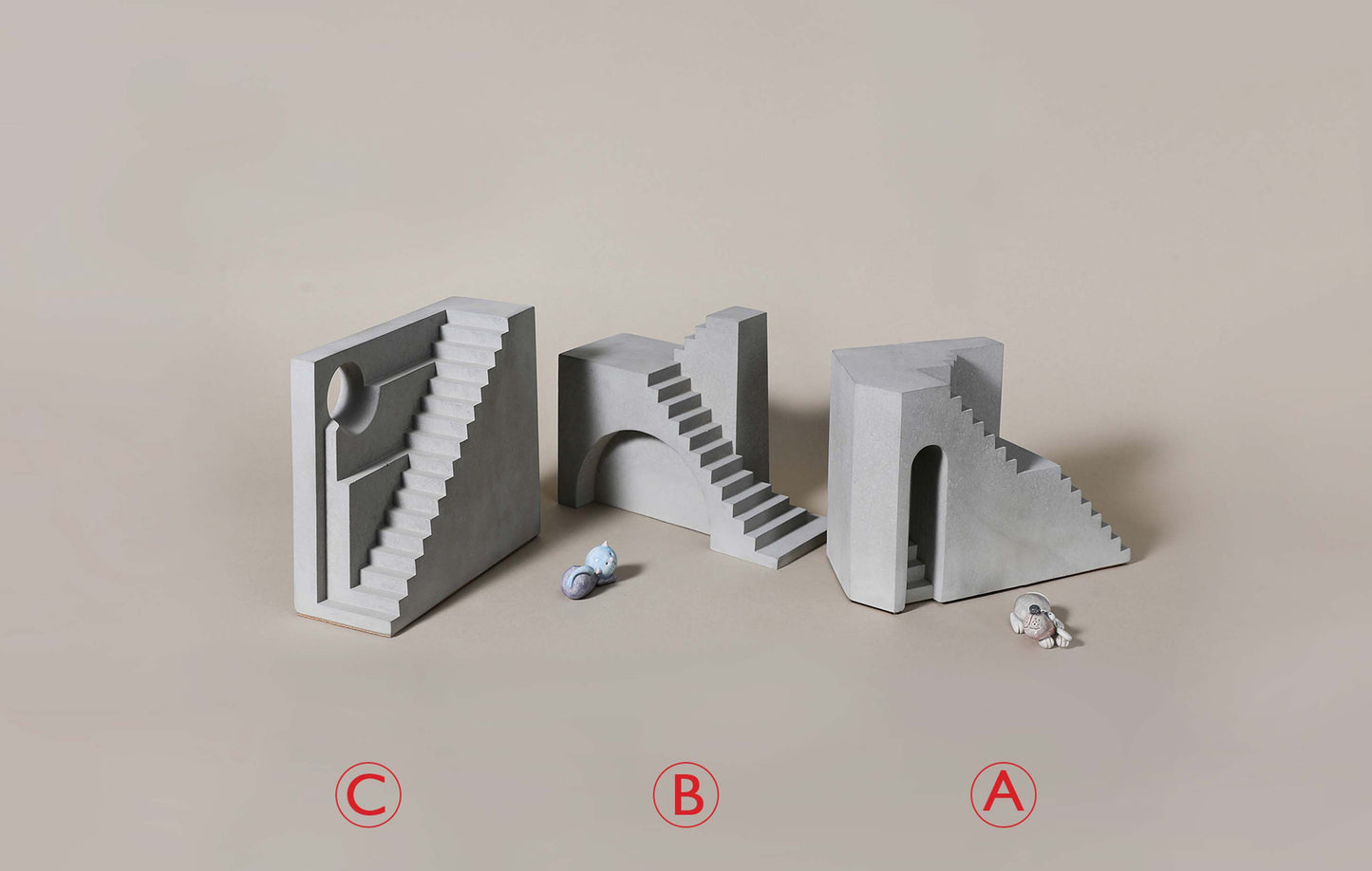 Bracket - The Concrete Bookends play of Light and Shadow Beton Home Decor Book Shelf accessories