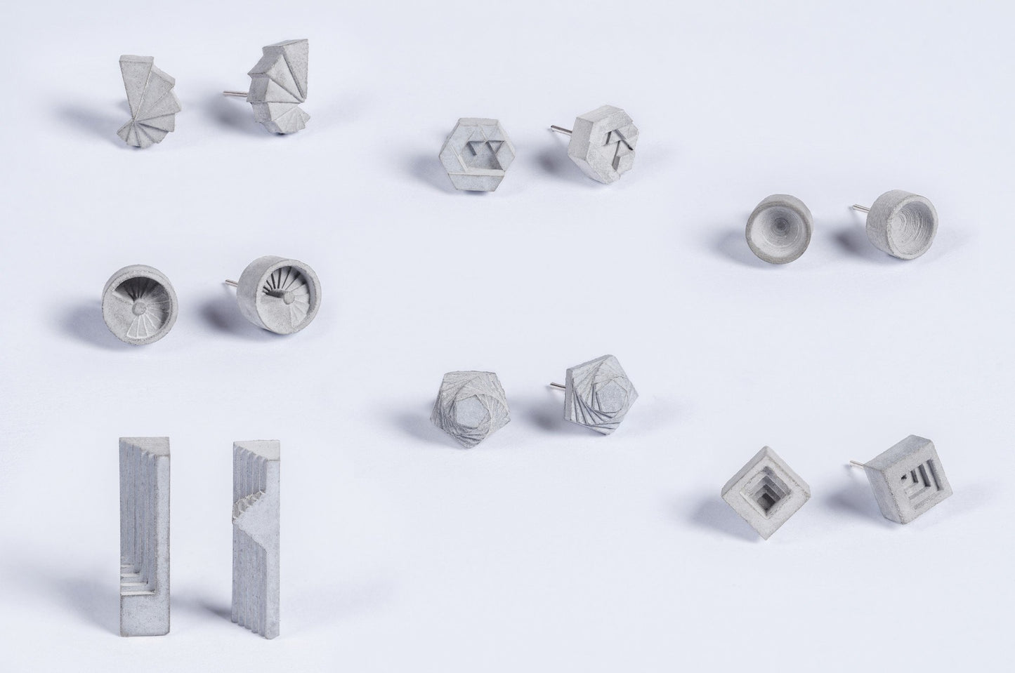 Micro Concrete Earrings (Complete Set)