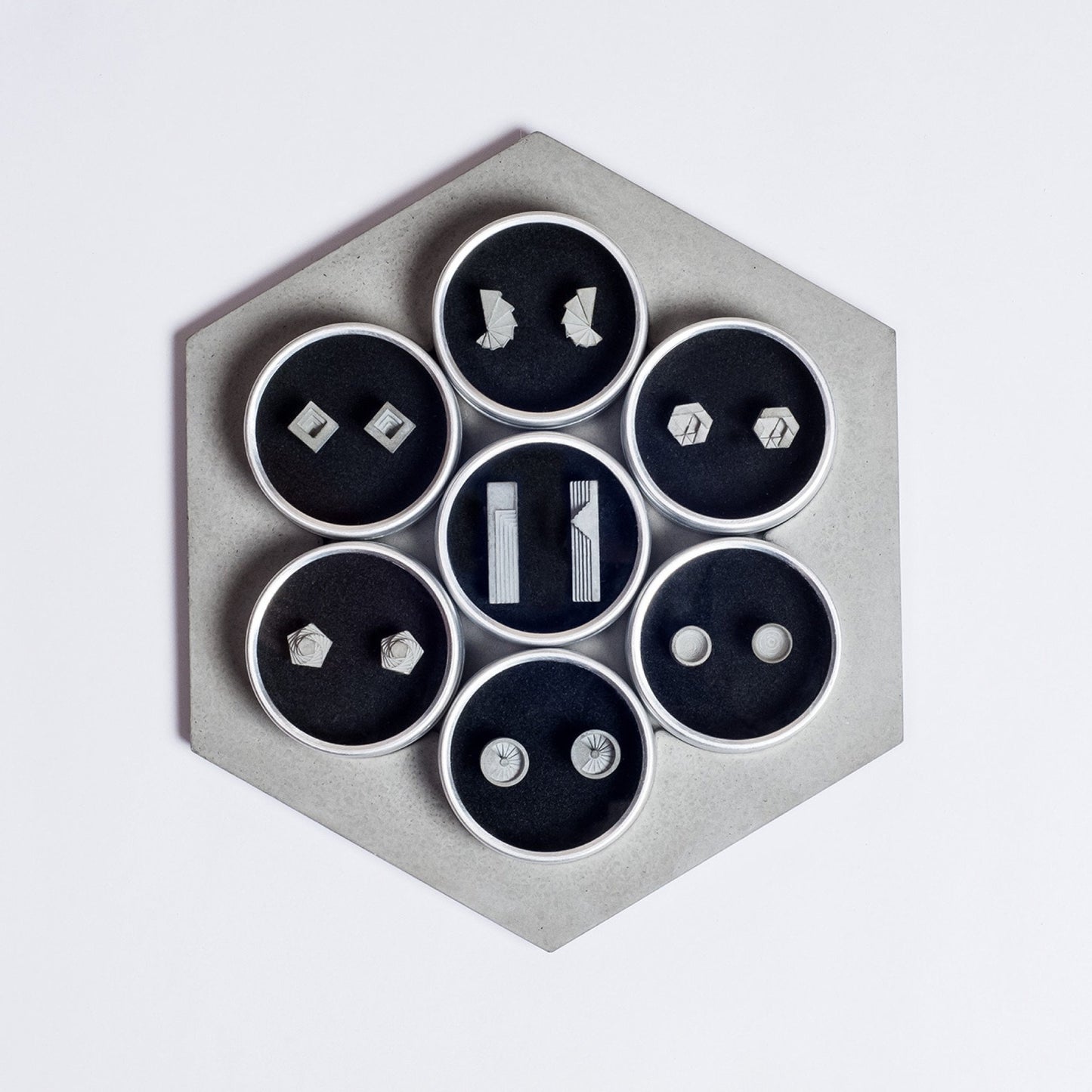 Micro Concrete Earrings (Complete Set)