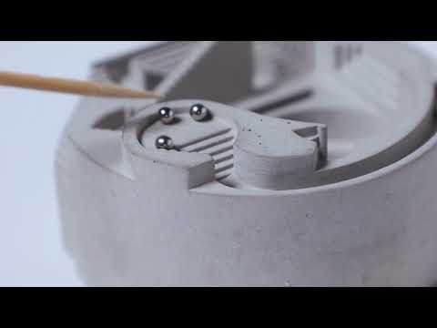 Load and play video in Gallery viewer, Balls Eye 2.0 | Architectural Desk Accessories Architect gift stress buster toy Marble Run Sculpture