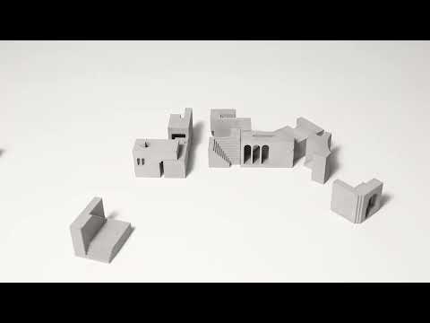 Load and play video in Gallery viewer, Replay your childhood memories Architectural puzzle for Adults play with spaces Light and Shadow Spatial Architect Gift