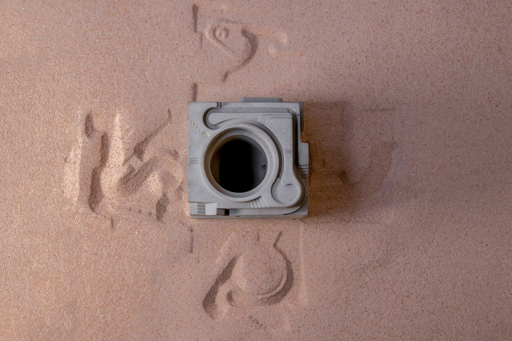 
                  
                    Twirl – Multi dimensional Brutalist Interactive Desk Companion Rolling ball sculpture
                  
                