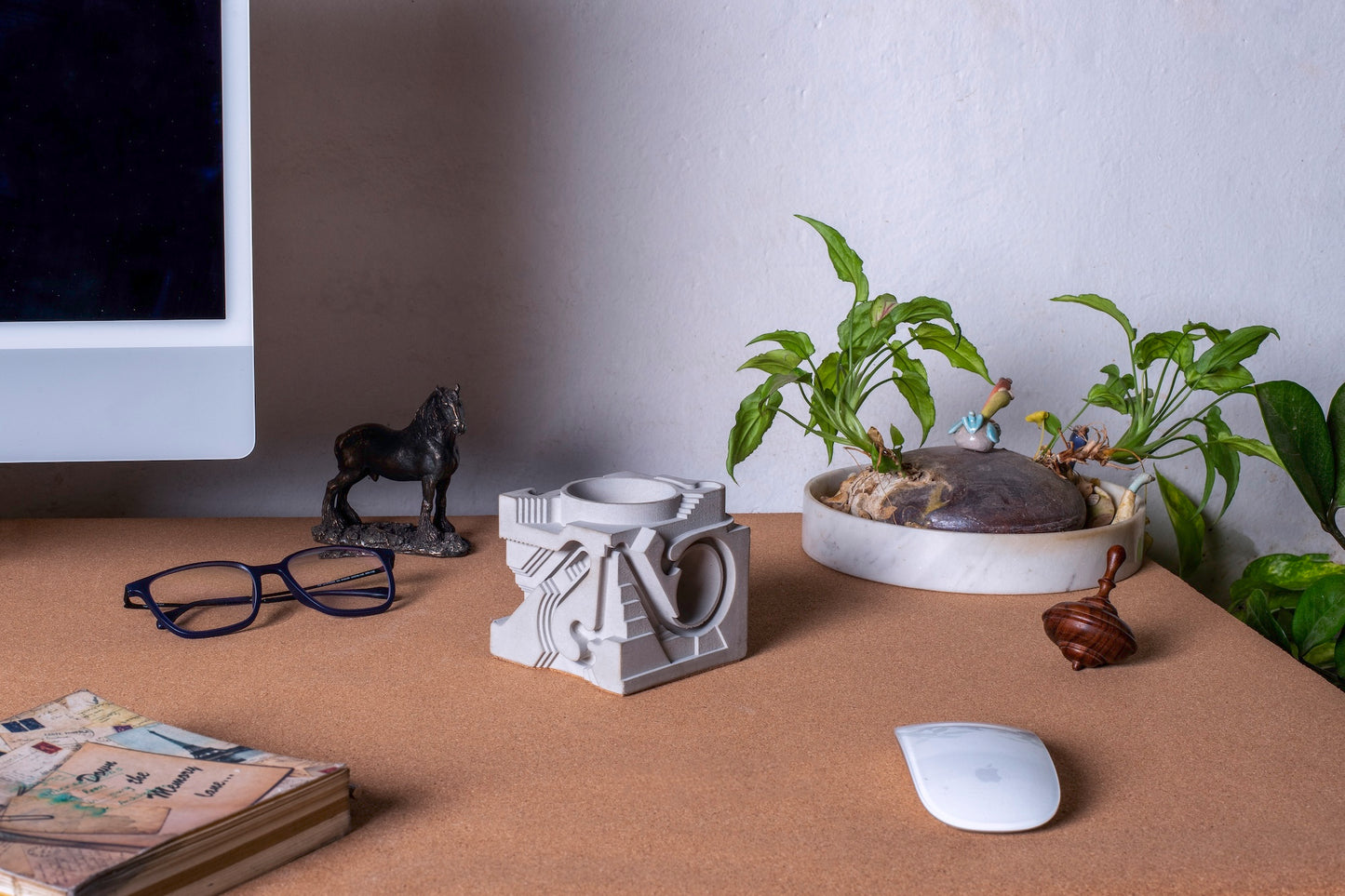 
                  
                    Twirl – Multi dimensional Brutalist Interactive Desk Companion Rolling ball sculpture
                  
                