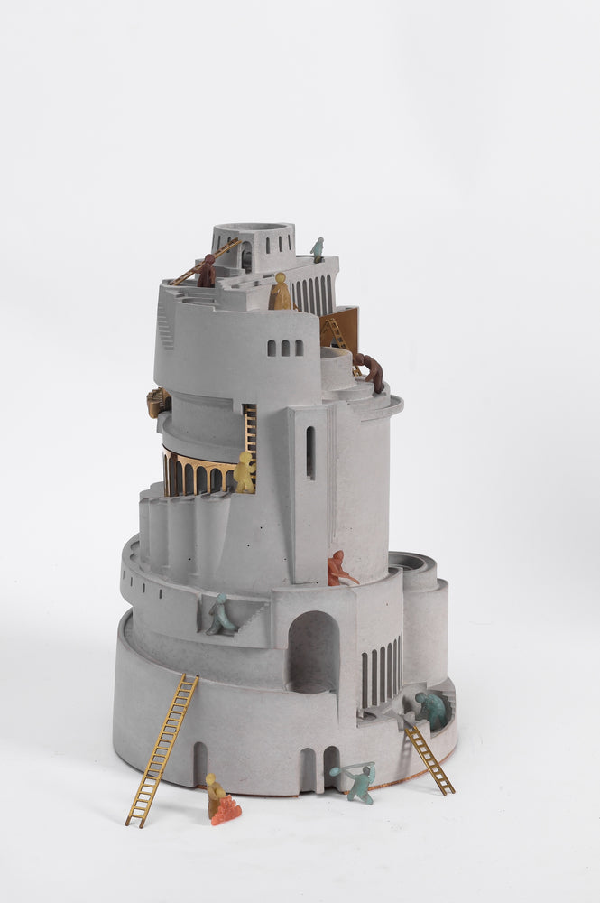 
                  
                    Fable – Two Paths One Journey 360° Architectural Kinetic Sculpture in Concrete and Brass for Architects and Creators
                  
                