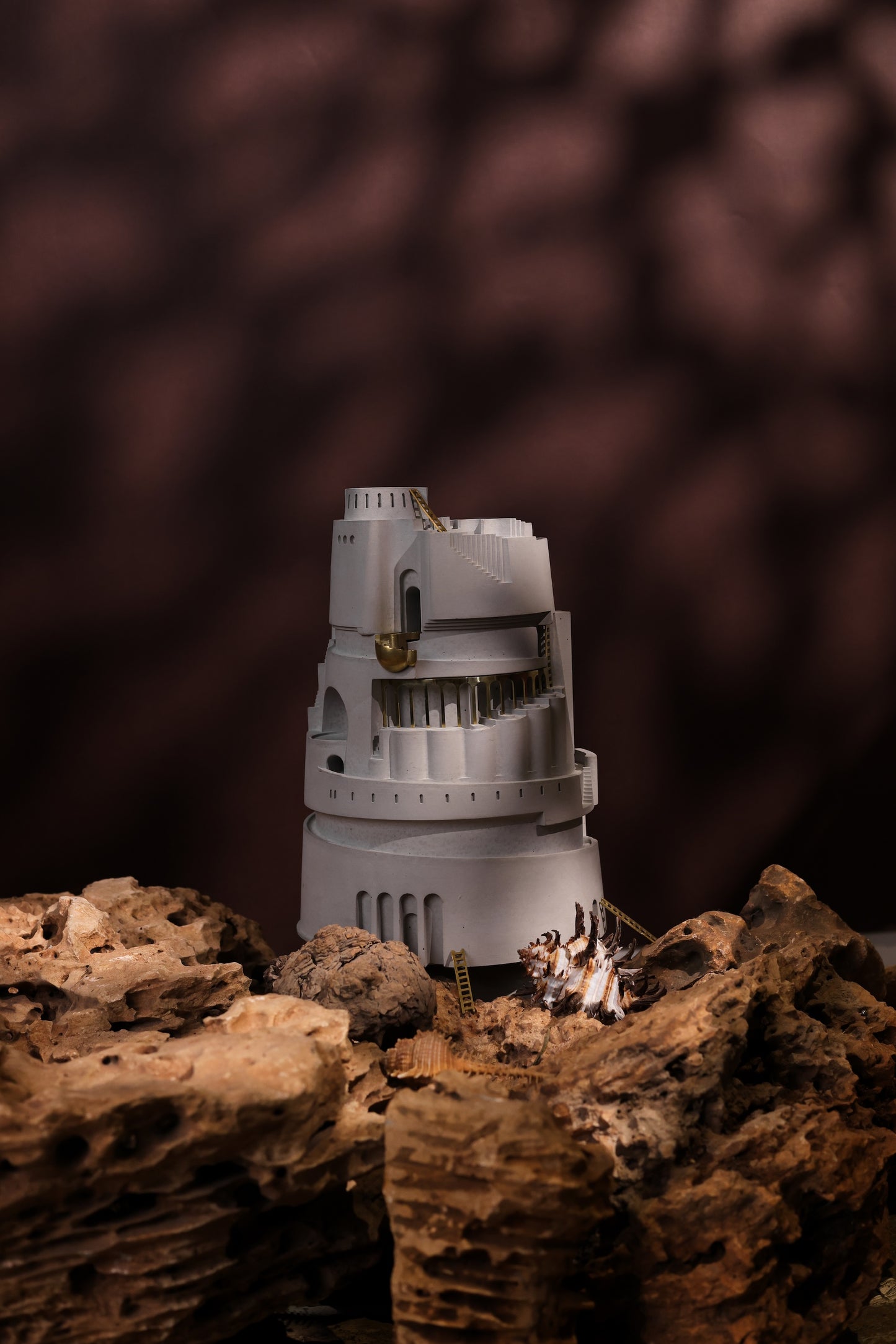 
                  
                    Fable – Two Paths One Journey 360° Architectural Kinetic Sculpture in Concrete and Brass for Architects and Creators
                  
                