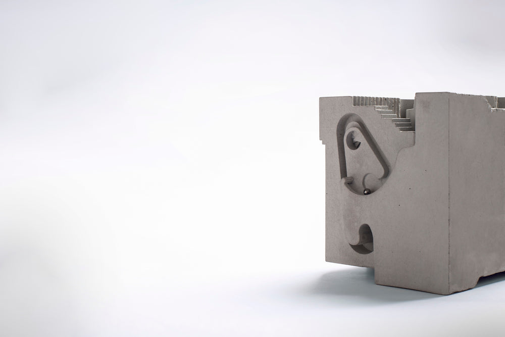 
                  
                    Twirl – Multi dimensional Brutalist Interactive Desk Companion Rolling ball sculpture
                  
                