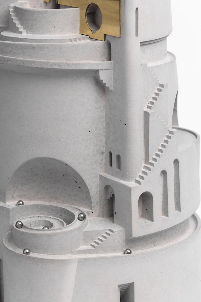 
                  
                    Fable – Two Paths One Journey 360° Architectural Kinetic Sculpture in Concrete and Brass for Architects and Creators
                  
                