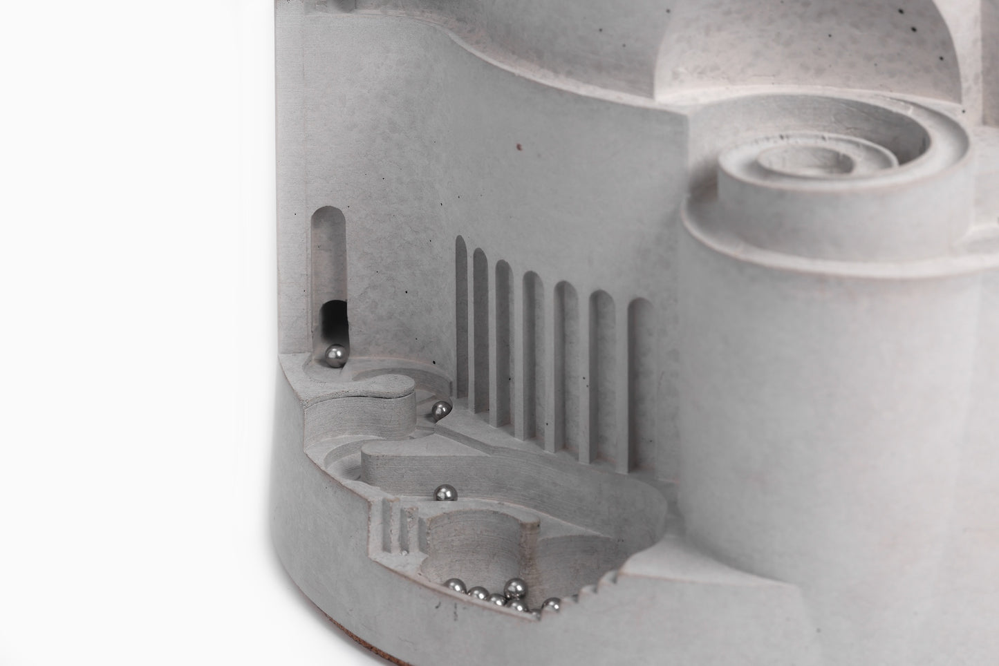 
                  
                    Fable – Two Paths One Journey 360° Architectural Kinetic Sculpture in Concrete and Brass for Architects and Creators
                  
                