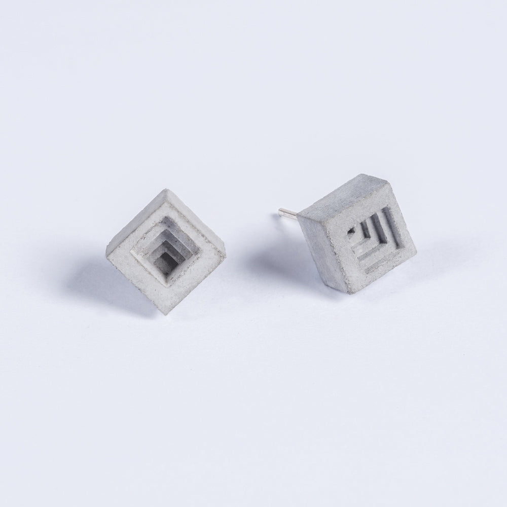 Micro Concrete Earrings #6
